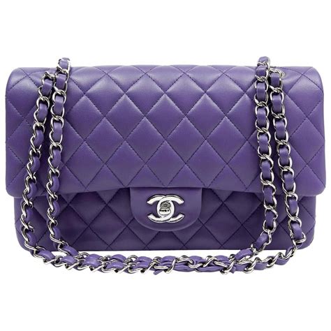 purple chanel purse